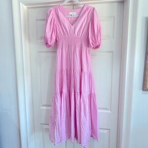 PINCH Light Pink Midi Dress - Size Small